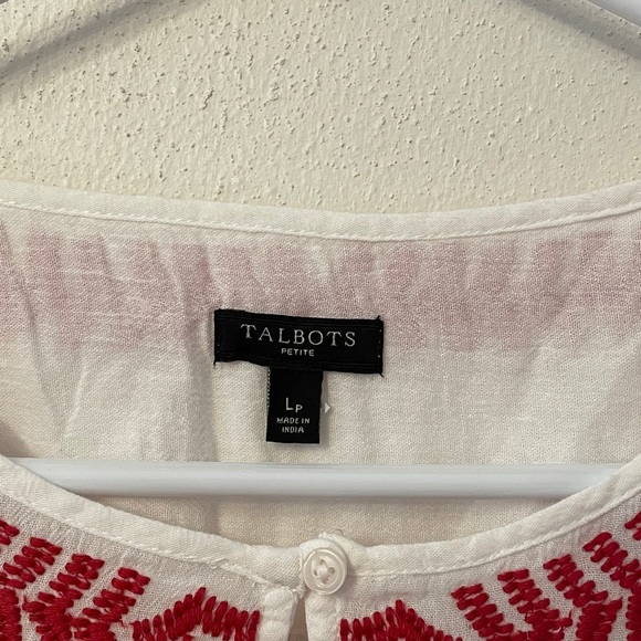 Talbots bohemian/peasant style blouse - Picture 11 of 11